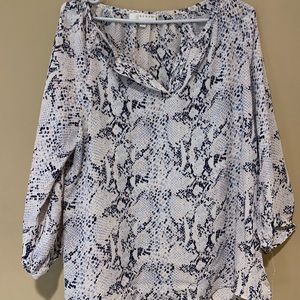 Snake Skin Print Top